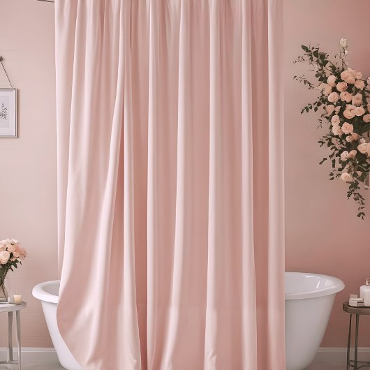 Blush Roze vaste kleur Douchegordijn