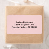 Blush Roze vaste kleur Etiket (Insitu)
