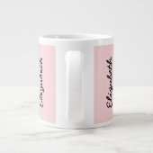 Blush Roze vaste kleur Grote Koffiekop (Achterkant)
