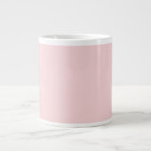 Blush Roze vaste kleur Grote Koffiekop (Voorkant)
