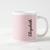 Blush Roze vaste kleur Grote Koffiekop (Rechts)