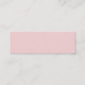 Blush Roze vaste kleur Mini Visitekaartje (Voorkant)