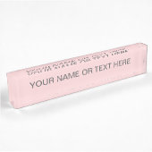 Blush Roze vaste kleur Naambordje