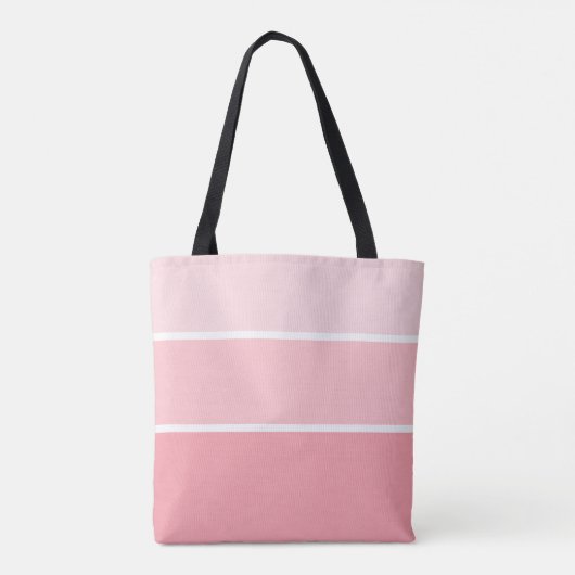 Blush Roze verfchips met aangepaste naam Tote Bag (Achterkant)