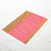 Blush Roze Verfijnde Italiaanse Tegel (Solid) Folie Uitnodiging (Gedraaid)