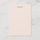 Blush roze verkenningskaart visitekaartje (Voorkant)