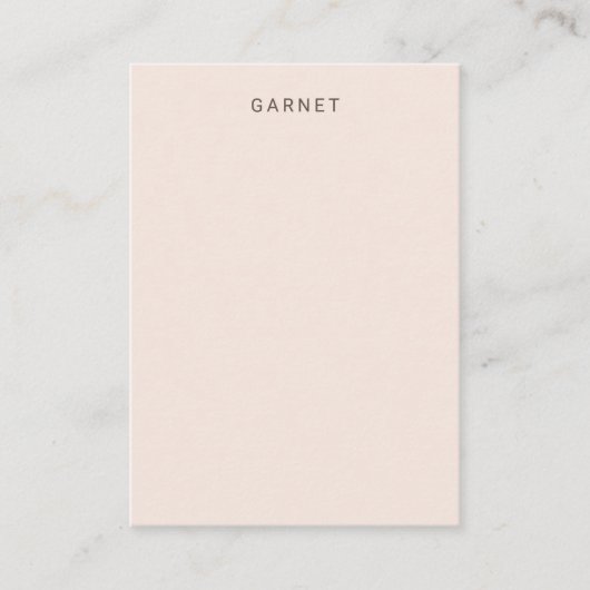 Blush roze verkenningskaart visitekaartje (Voorkant)