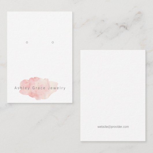 Blush roze verkenningskaart visitekaartje (Voorkant / Achterkant)