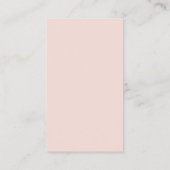 Blush roze verticale logo visitekaartje (Achterkant)