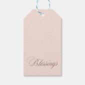 Blush roze verzegeling Kleur F8E3DA Cadeaulabel (Voorkant)