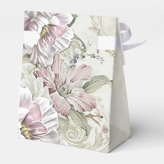  Blush Roze Victoriaans Bloemenwijnstokken Bedankdoosjes