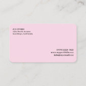 Blush Roze Visagist Visitekaartje (Achterkant)