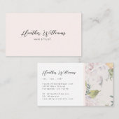 Blush roze visitekaartje (Voorkant / Achterkant)