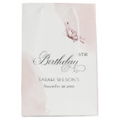 Blush roze vlinder Alle leeftijden Medium Cadeauzakje (Voorkant)