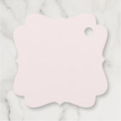 Blush Roze Vlinder Bloemen Quinceanera Party Favo Bedankjes Labels (Achterkant)