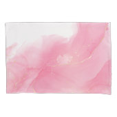 Blush roze, vloeibaar marmer Abstract patroon Kussensloop (Voorkant)