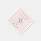 Blush roze voorflorale kruisnaam servet (Hoek)