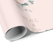 Blush roze vrede en vreugde vlinder cadeaupapier (Rol Hoek)