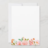 Blush Roze Vrijgezellenfeest Kaart (Achterkant)