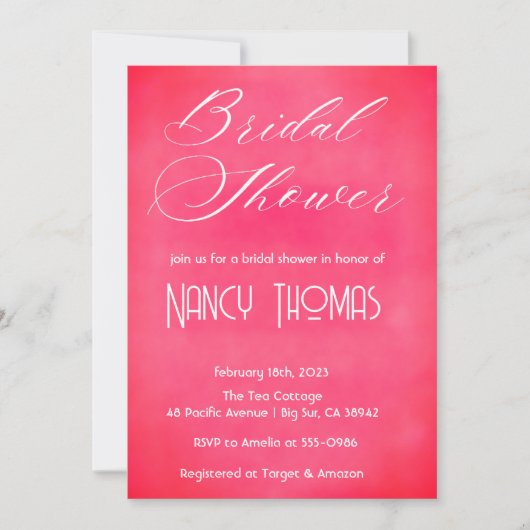 Blush Roze Vrijgezellenfeest Kaart (Voorkant)