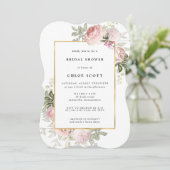 Blush Roze Vrijgezellenfeest Kaart (Staand voorkant)