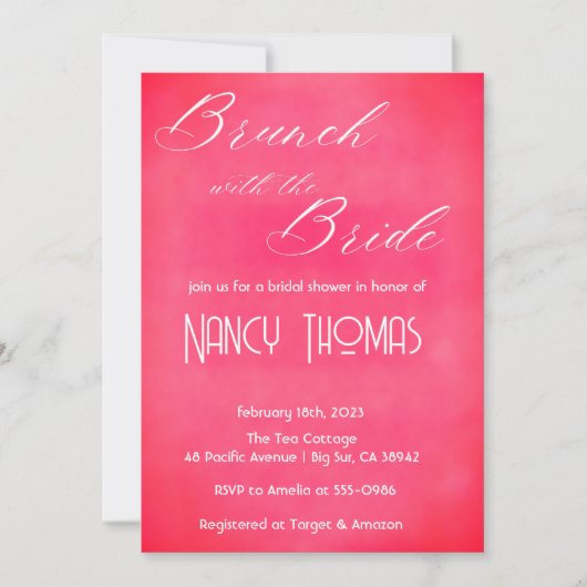 Blush Roze Vrijgezellenfeest Kaart (Voorkant)