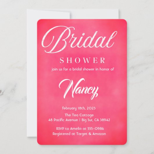 Blush Roze Vrijgezellenfeest Kaart (Voorkant)