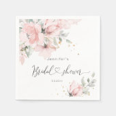 Blush roze vrijgezellenfeest met flacon servet (Voorkant)