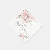 Blush roze vrijgezellenfeest met flacon servet (Hoek)
