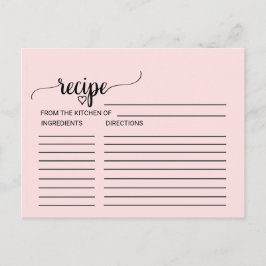 Blush Roze Vrijgezellenfeest met kalligrafie Kaart