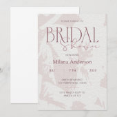 Blush roze Vrijgezellenfeest party uitnodiging (Voorkant / Achterkant)