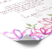 Blush roze Vrijgezellenfeest Ring Hunt Game Poster (Hoek)