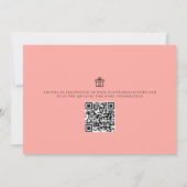 Blush Roze Vrijgezellenfeest Waterverf Flowers Kaart (Achterkant)