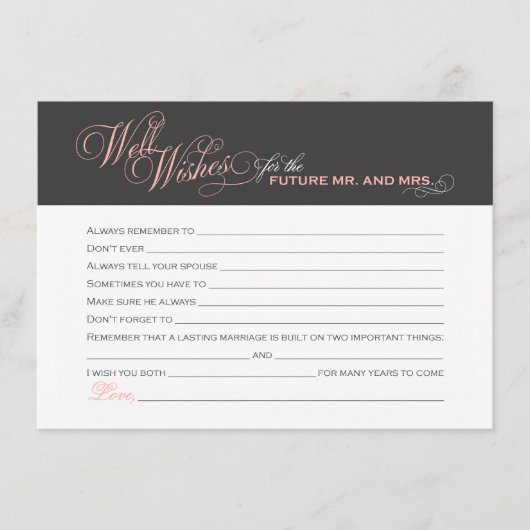 Blush Roze Vrijgezellenfeest wil Advieskaart (Voorkant)