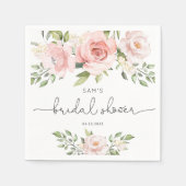 Blush roze vrijgezellenfeesten servetten (Voorkant)