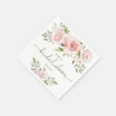 Blush roze vrijgezellenfeesten servetten (Hoek)