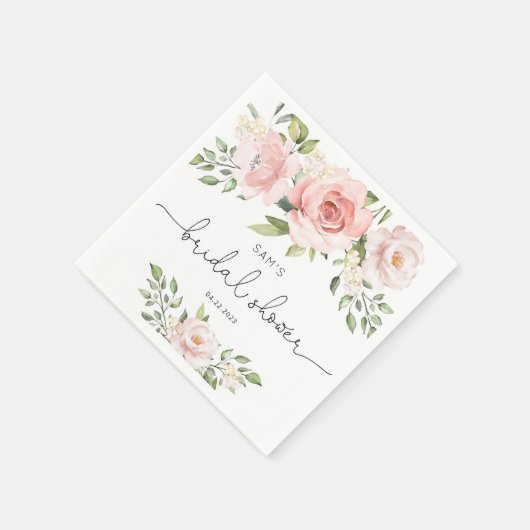 Blush roze vrijgezellenfeesten servetten (Hoek)