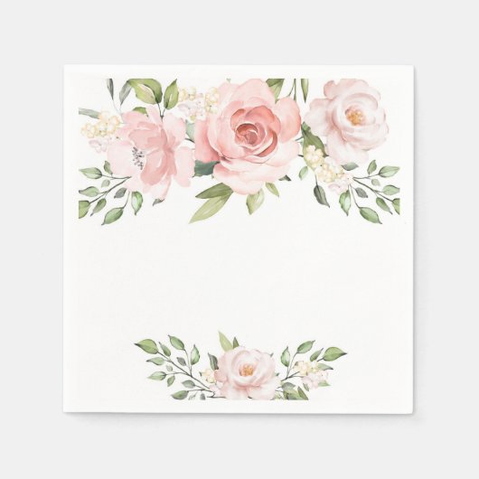 Blush roze vrijgezellenfeesten servetten (Voorkant)