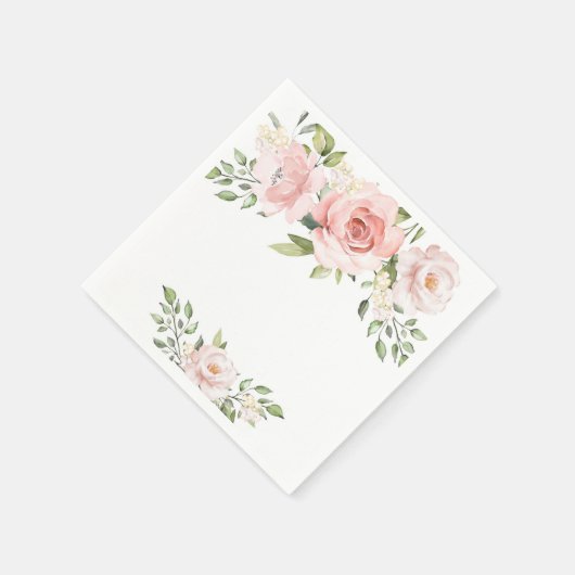 Blush roze vrijgezellenfeesten servetten (Hoek)