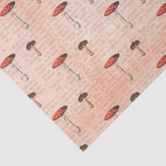 Blush Roze wasmachine met script Tissuepapier (Detail)