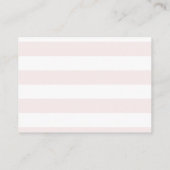 Blush Roze Waterverf Baby shower Dappere Raffle Informatiekaartje (Achterkant)