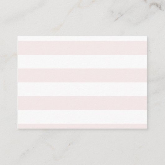 Blush Roze Waterverf Baby shower Dappere Raffle Informatiekaartje (Achterkant)