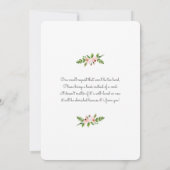 Blush roze waterverf Baby shower Kaart (Achterkant)