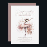 Blush Roze Waterverf Ballerina Sweet 16 Birthday Kaart<br><div class="desc">Blush Roze Waterverf Ballerina Sweet 16 Birthday Uitnodiging</div>