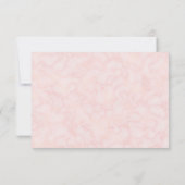 Blush Roze Waterverf Bloemen Bruiloft RSVP Kaart (Achterkant)