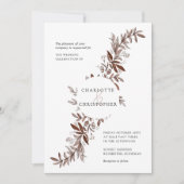 Blush roze waterverf bloemenbruiloft rozen kaart (Voorkant)