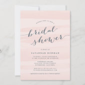 Blush Roze Waterverf Bridal Shower Uitnodiging (Voorkant)