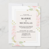 Blush roze Waterverf  bruiloft (Voorkant)