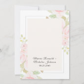 Blush roze Waterverf  bruiloft (Achterkant)