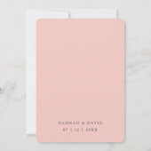 Blush roze waterverf bruiloft Bewaar datum Save The Date (Achterkant)